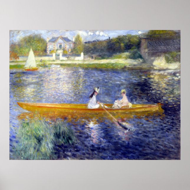 The Seine at Asnieres (The Skiff) Renoir Poster (Front)