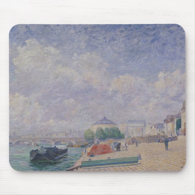 The Seine at Bercy, 1885 Mouse Mat (Front)