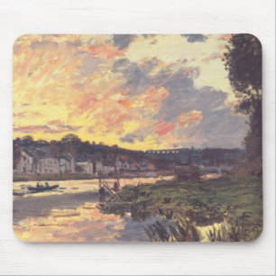 The Seine at Bougival in the Evening Mouse Mat