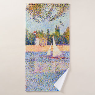 The Seine at La Grande Jatte, Seurat Bath Towel