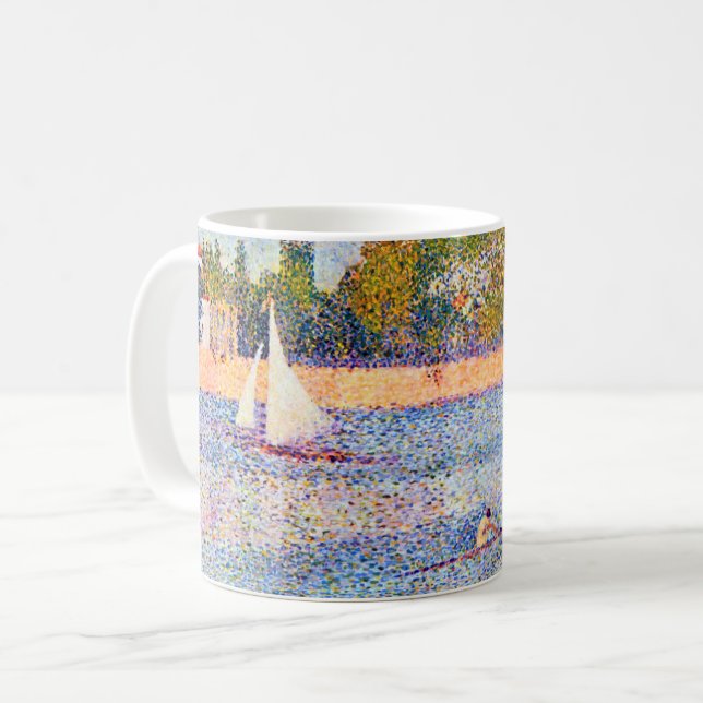 The Seine at La Grande Jatte, Seurat Coffee Mug (Front Left)