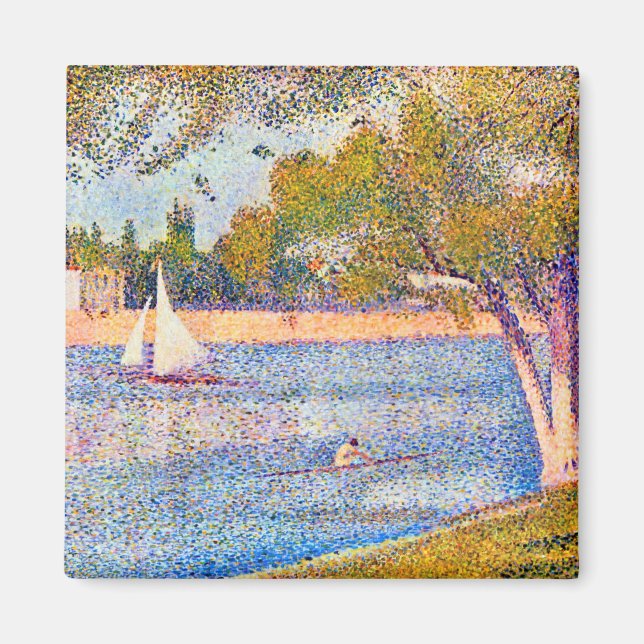 The Seine at La Grande Jatte, Seurat Magnet (Front)