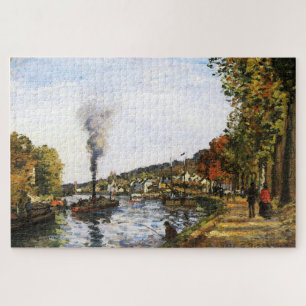 The Seine at Marly (1871) by Camille Pissarro Jigsaw Puzzle