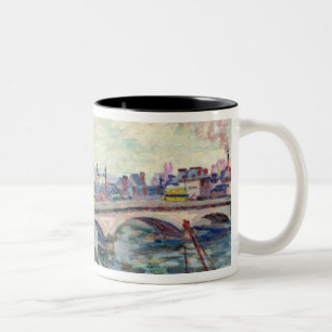 The Seine at Rouen Two-Tone Coffee Mug