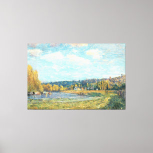 The Seine at Saint-Cloud Alfred Sisley Canvas Print