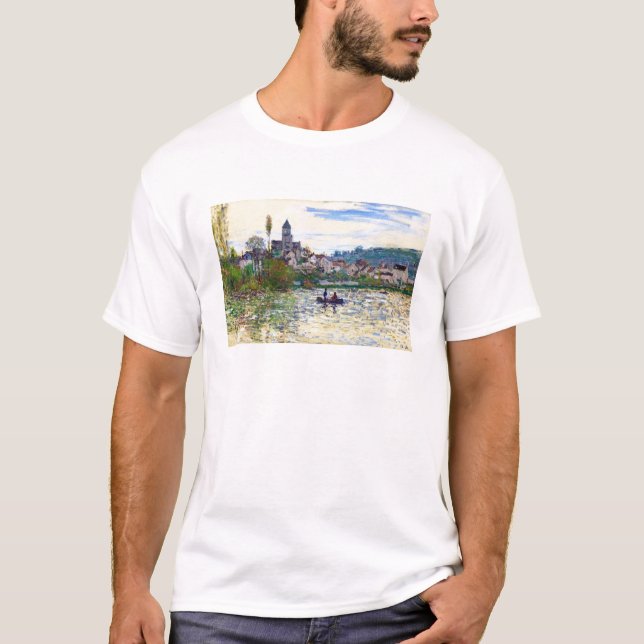The Seine at Vetheuil  Claude Monet T-Shirt (Front)
