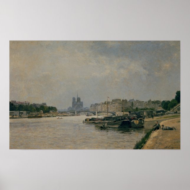 The Seine from the Quai de la Rapee Poster (Front)