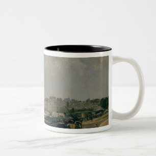 The Seine from the Quai de la Rapee Two-Tone Coffee Mug
