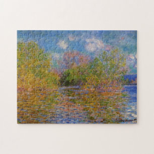 The Seine near Giverny Monet Fine Art Jigsaw Puzzle