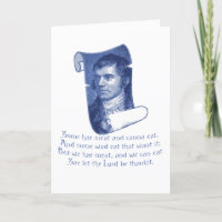 The Selkirk Grace Burns Night Supper Prayer Blue