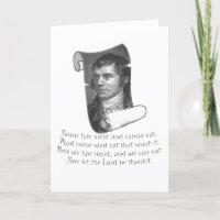 The Selkirk Grace Burns Night Supper Prayer Grey