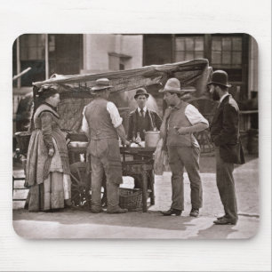 The Seller of Shellfish, from 'Street Life in Lond Mouse Mat