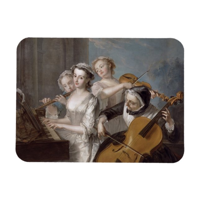 The Sense of Hearing, c.1744-7 (oil on canvas) Magnet (Horizontal)