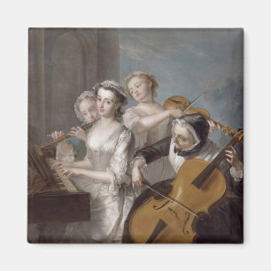 The Sense of Hearing, c.1744-7 (oil on canvas) Magnet