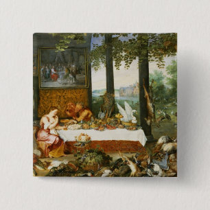 The Sense of Taste, 1618 15 Cm Square Badge