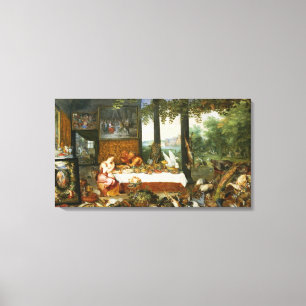 The Sense of Taste, 1618 Canvas Print