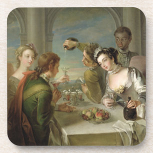 The Sense of Taste, c.1744-47 (oil on canvas) (see Coaster