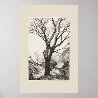 The Sentinel Cornwall Eleanor Hughes Restrike Poster