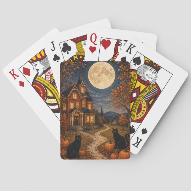 The Sentinels of Autumn Moon Playing Cards (Back)