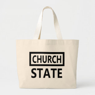 The Separation of Church and State - 1st Amendment Large Tote Bag