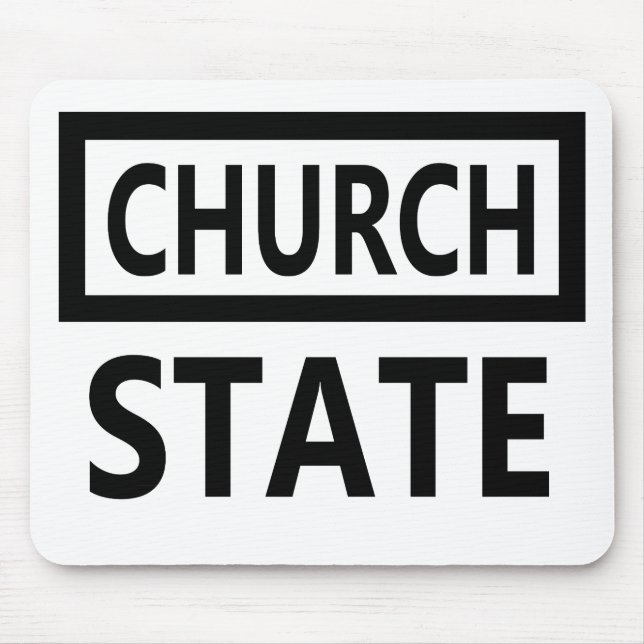 The Separation of Church and State - 1st Amendment Mouse Mat (Front)