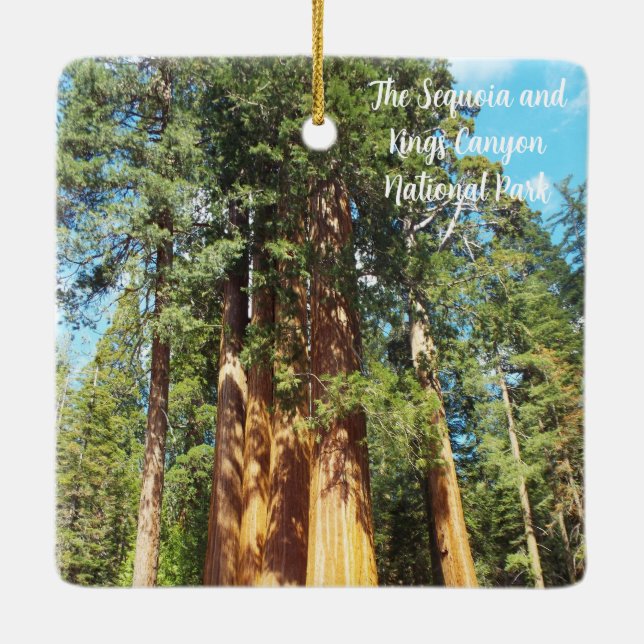 The Sequoia and Kings Canyon National Park Ceramic Ornament (Back)