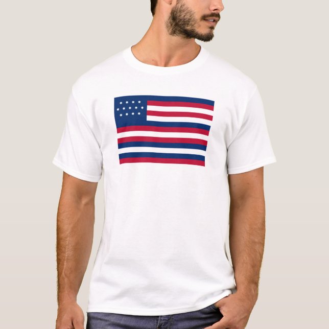 The Serapis (John Paul Jones flag) T-Shirt (Front)