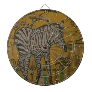 The Serengeti Spirit: Zebra Grazing in the Mara Dartboard