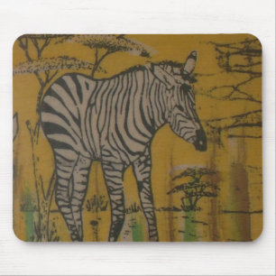 The Serengeti Spirit: Zebra Grazing in the Mara Mouse Mat