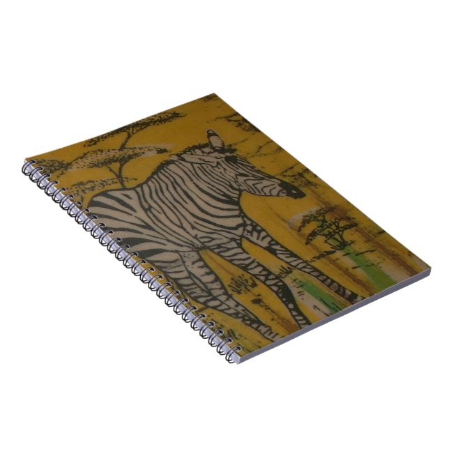 The Serengeti Spirit: Zebra Grazing in the Mara Notebook (Right Side)
