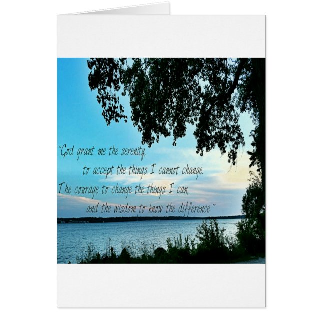 The Serenity Prayer (Front)
