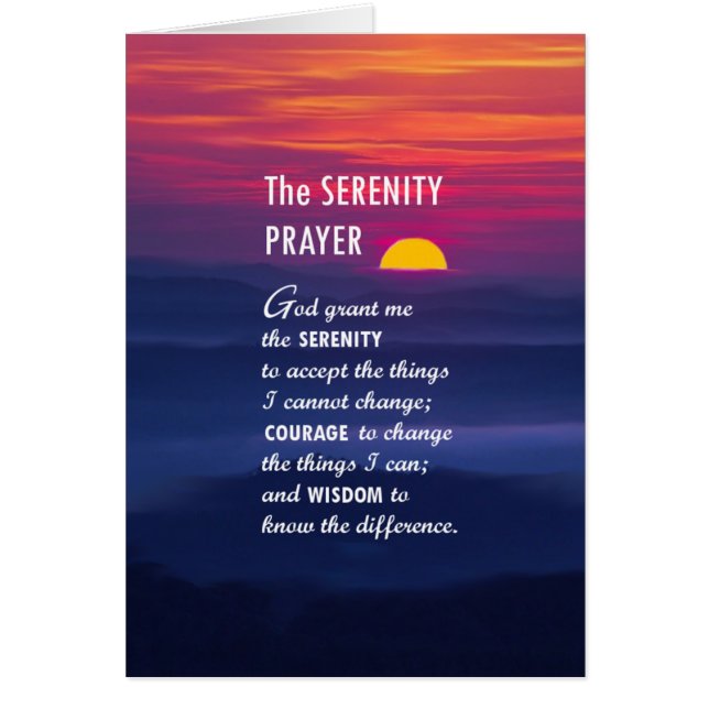 The Serenity Prayer 2 (Front)