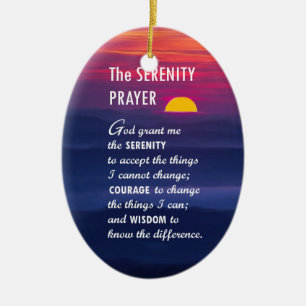 The Serenity Prayer 2 Ceramic Tree Decoration