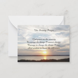 The Serenity Prayer  Card