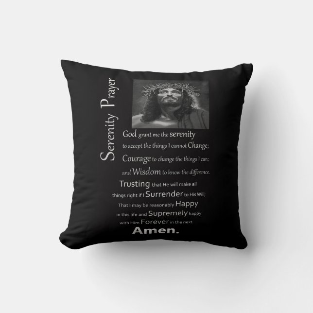The Serenity Prayer Cushion (Front)
