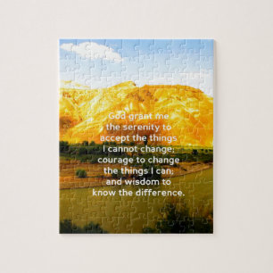 The Serenity Prayer Jigsaw Puzzle