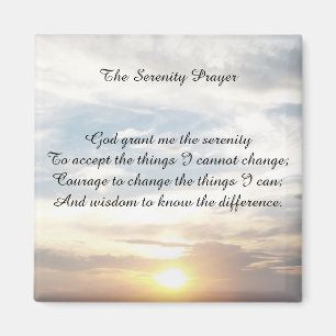 The Serenity Prayer magnet