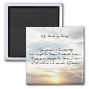 The Serenity Prayer magnet