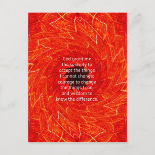 The Serenity Prayer Postcard
