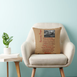 The Serenity Prayer Red Hammer Cushion