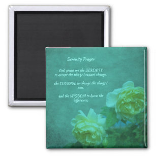The Serenity Prayer Roses Inspirational         Magnet