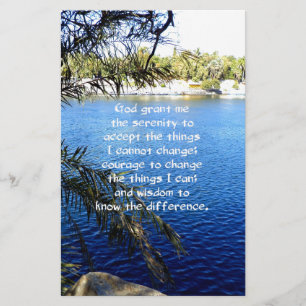 The Serenity Prayer Stationery