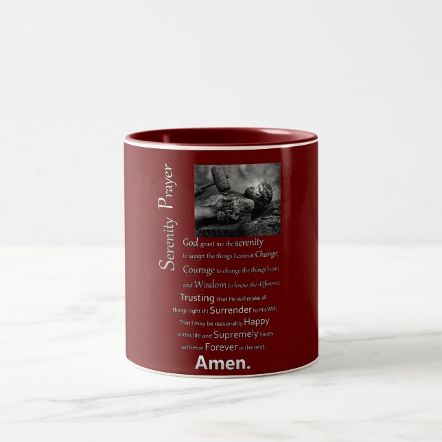 The Serenity Prayer Two-Tone Coffee Mug (Center)