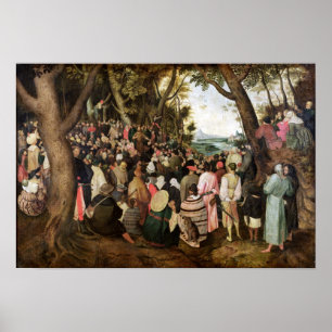The Sermon of St. John the Baptist Poster