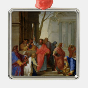 The Sermon of St. Paul at Ephesus, 1649 Metal Tree Decoration