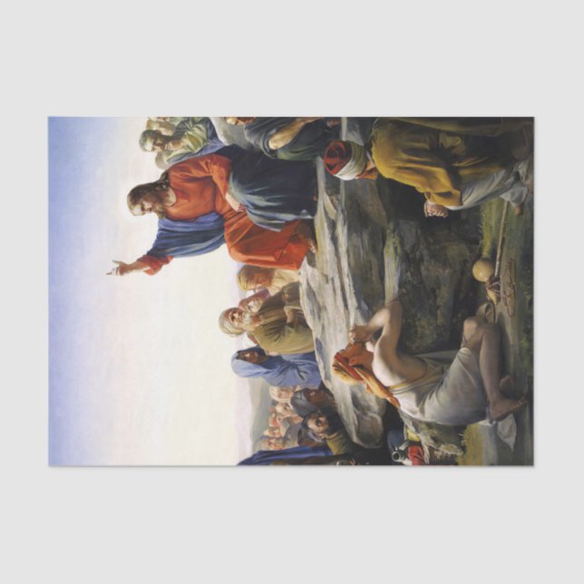 The Sermon on the Mount, Decoupage Tissue Paper (Front)