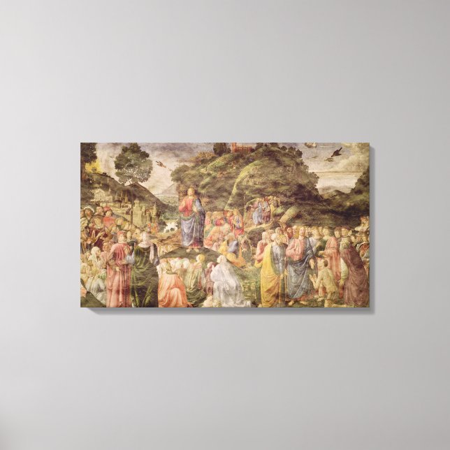 The Sermon on the Mount, from the Sistine Canvas Print (Front)