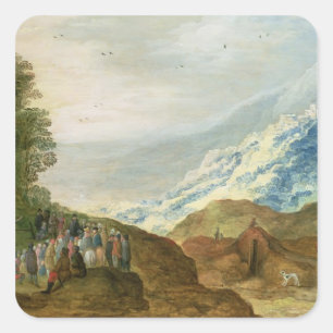 The Sermon on the Mount Square Sticker