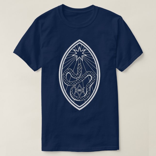 The Serpent And The Thelema T-Shirt (Design Front)