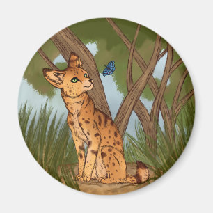 The Serval and the Butterfly Magnet